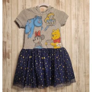 Disney Little Girls 100 Mouse Eared Hoodie Skirt Dress Minnie Pooh Alice 7/8